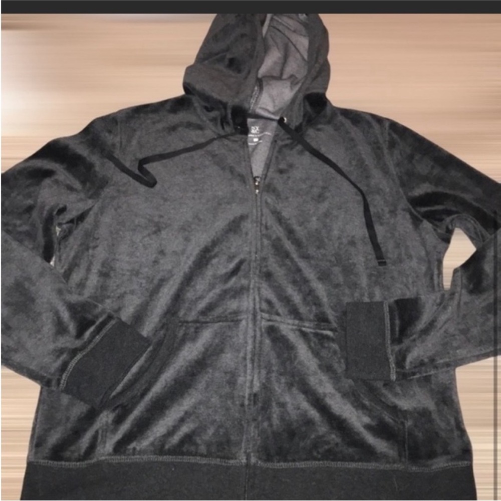 🆕 New York & co Gray Velour Zipper Jacket